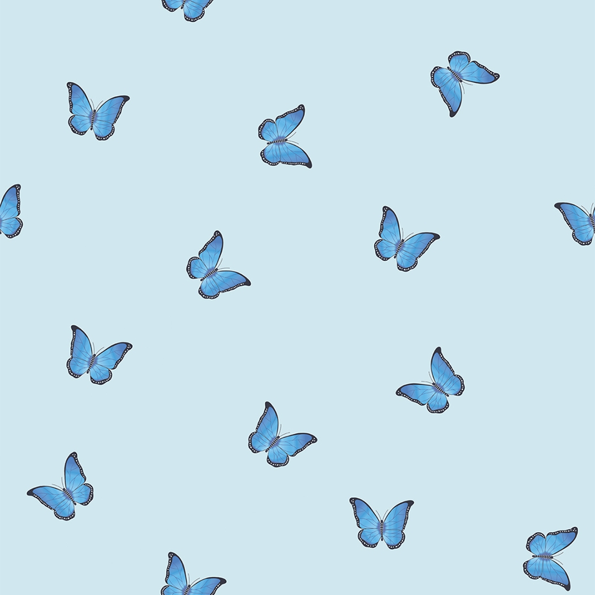 Product photograph of Skinny Dip Butterfly Blue Roller Blind from Choice Furniture Superstore.